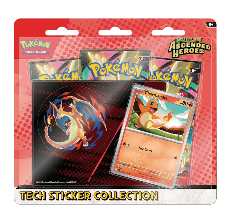 Mega Evolution: Ascended Heroes Tech Sticker Collection - Charmander -